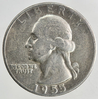 1955 US USA Quarter Dollar Silver Coin | Fine Collectable Grade