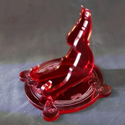 Clear Red 1oz Silver Gold Coin / Amulet / Medal Display Stand