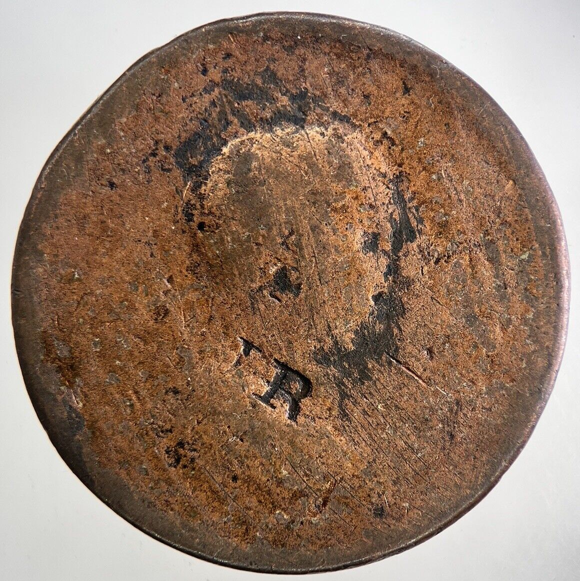 British George III 3rd One Penny Coin | Worn Grade | a9583