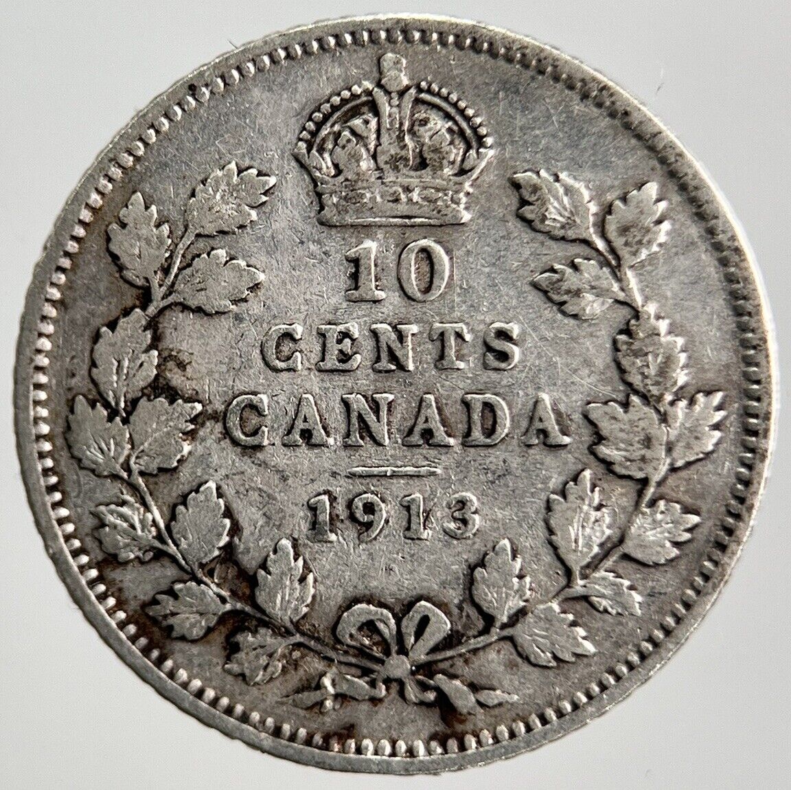 1913 George V Canadian 10 Cents Silver Coin | Collectable Grade | a2305