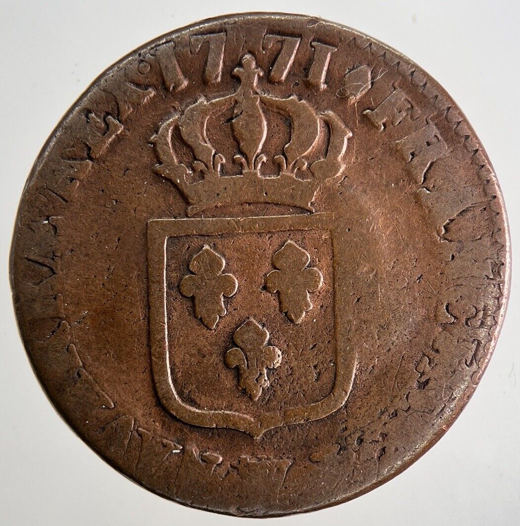 1771 Louis XVI France 1 Sol Coin | Collectable Grade | a9630