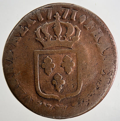 1771 Louis XVI France 1 Sol Coin | Collectable Grade | a9630