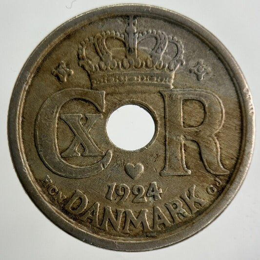 1924 Denmark 25 Ore Coin | Collectable Grade