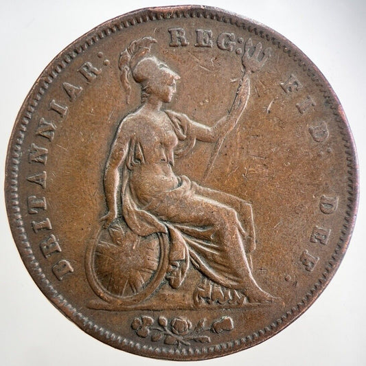 1853 Victoria One Penny Coin | Fine Collectable Grade