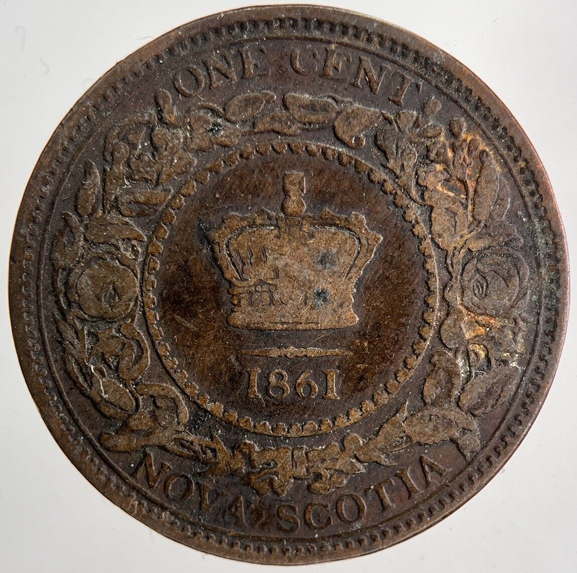 1861 Canada Nova Scotia One Cent Coin | Collectable Grade | a6433