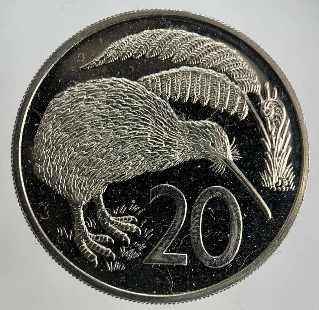 1967 New Zealand Proof 20 Cents Coin | Very High Grade