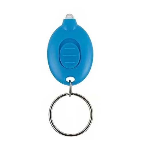 Mini Blue LED Torch Flash - Light Lightweight Keyring Premium Keychain Gift UK