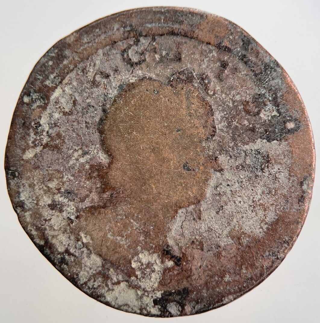 British George 1st I Farthing Coin | Fair Grade