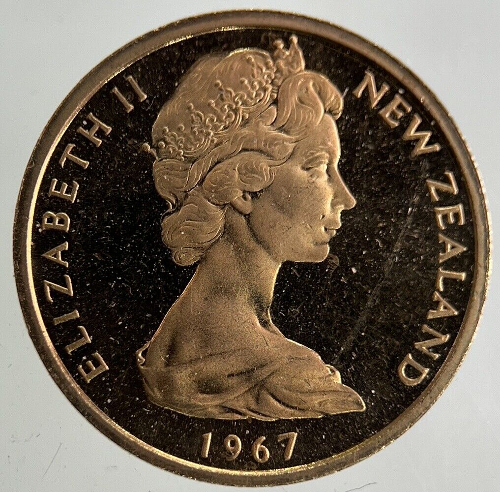 1967 New Zealand Proof 1 Cent Coin | Very High Grade