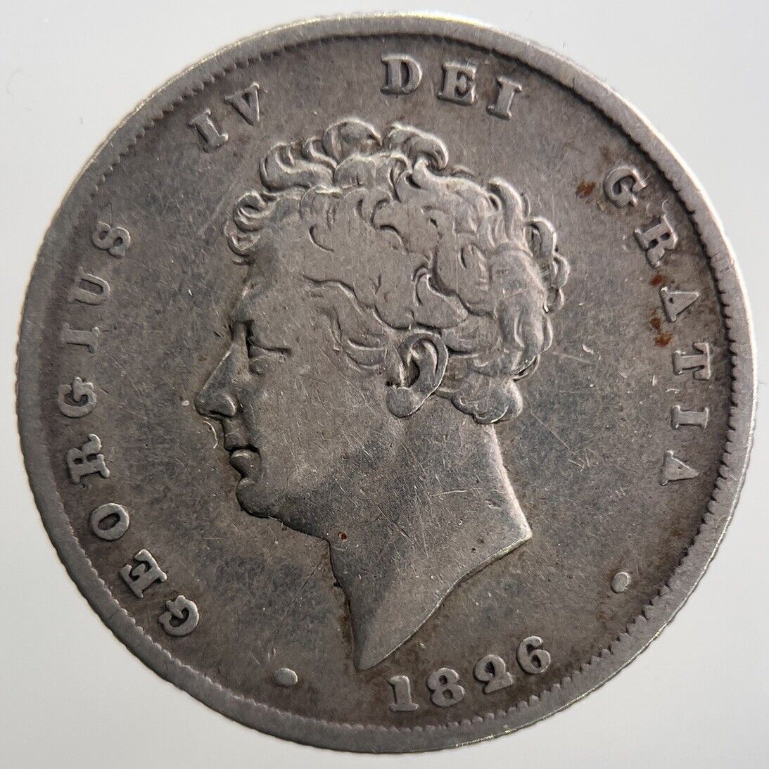 1826 George IV Shilling Silver Coin | Fair Grade | a2662