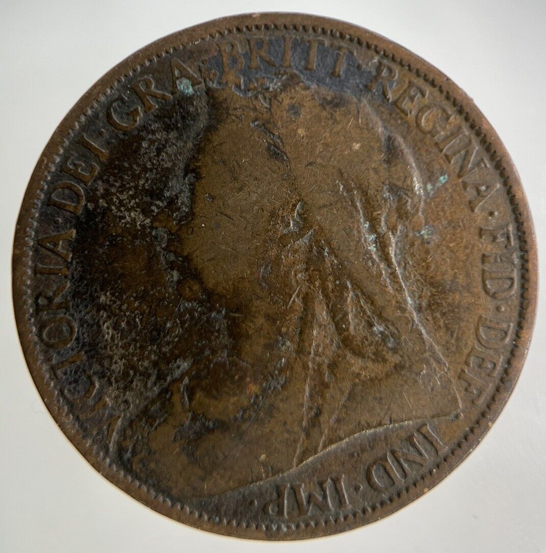 1900 Victoria One Penny Coin | Collectable Grade