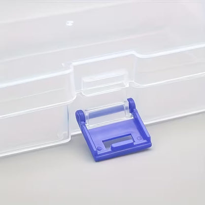 1 x Clear Plastic Coin Dice Craft Box Jewellery Ring Storage Case Container