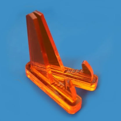 Clear Orange 1oz Silver Gold Coin / Amulet / Medal Display Stand