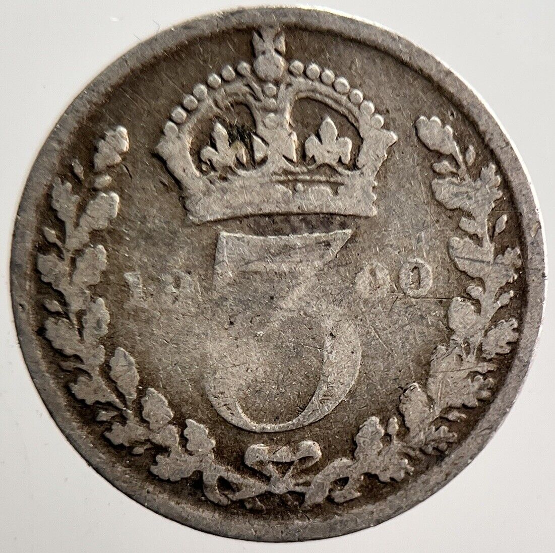 1900 Victoria Threepence Silver Coin | Collectable Grade | a3613