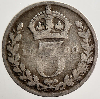 1900 Victoria Threepence Silver Coin | Collectable Grade | a3613