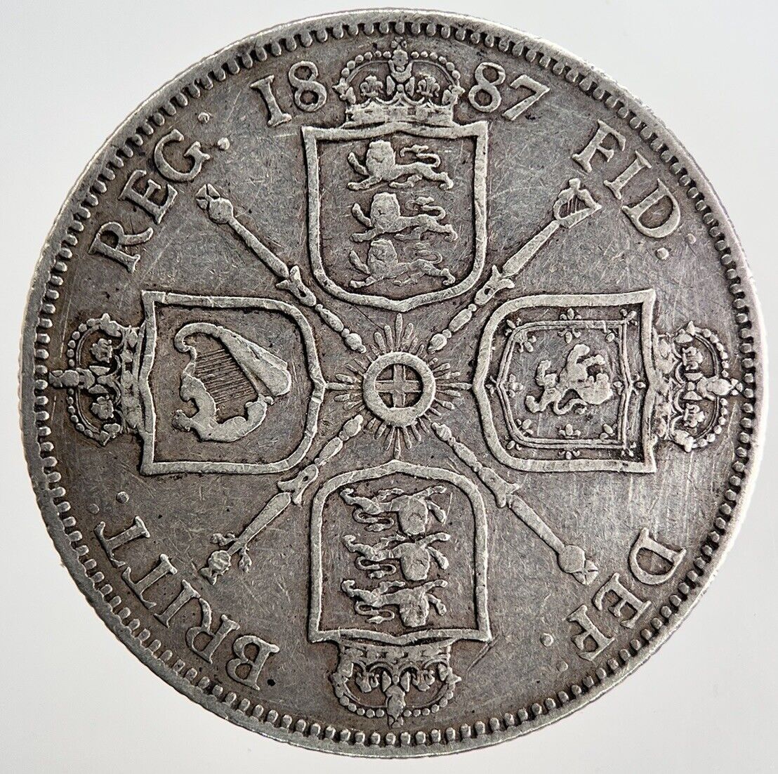 1897 Victoria Florin Silver Coin | Fine Collectable Grade | a9710