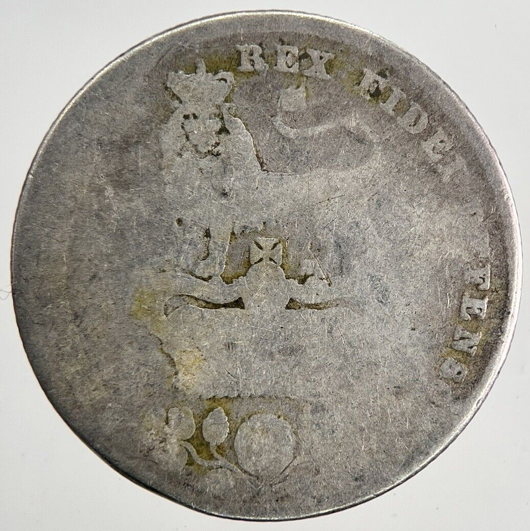 1829 George IV Shilling Silver Coin | Fair Grade | a9574
