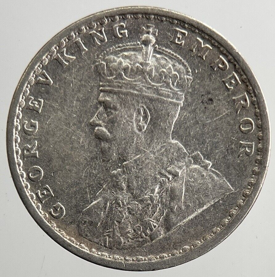 1917 India Silver 2 Annas Coin | Very High Grade | a5602