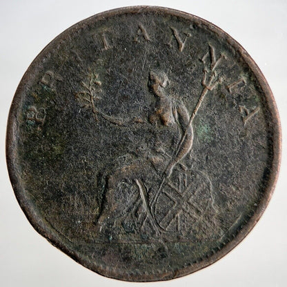 1806 George III Half-Penny | British Coin | Fine Collectable Grade | a1801