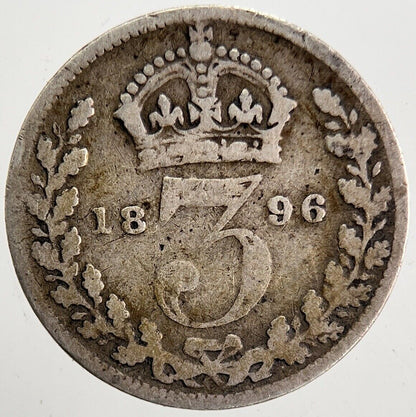 1896 Victoria Threepence Silver Coin | Collectable Grade | a5332