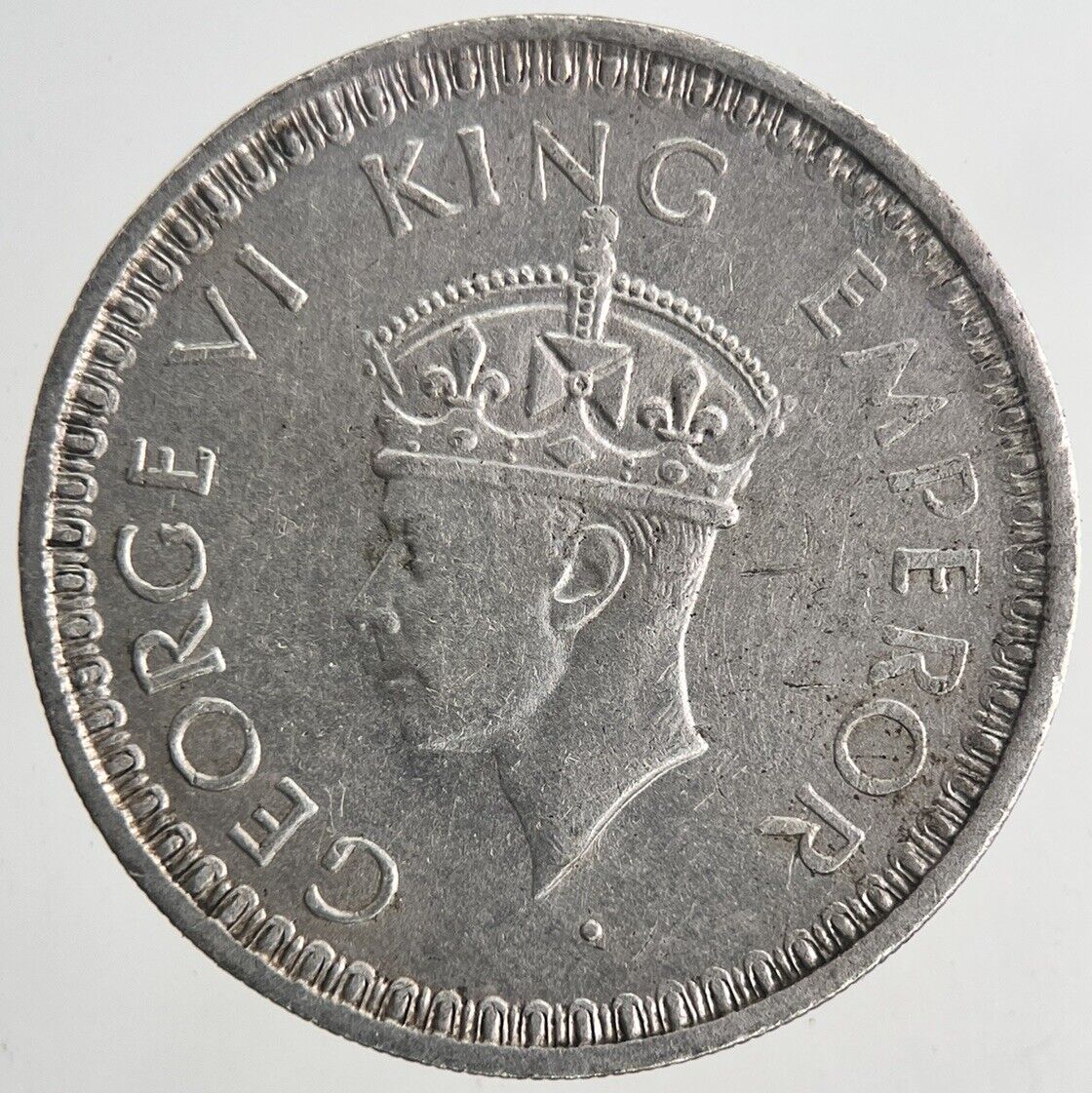 1944 India Half Rupee Silver Coin | Very High Grade | a6827