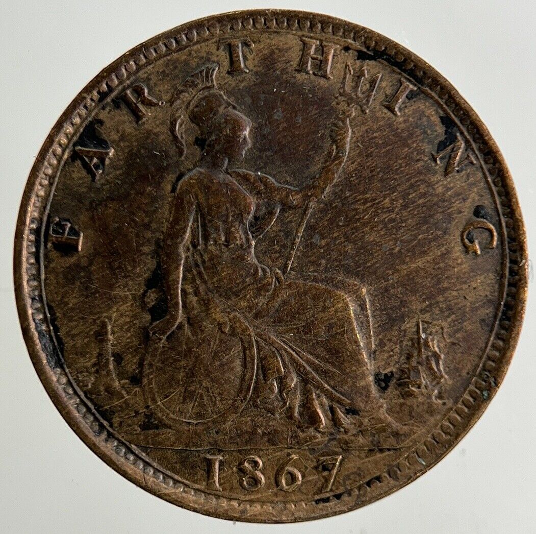 1867 Victoria Farthing Coin | Fine Collectable Grade