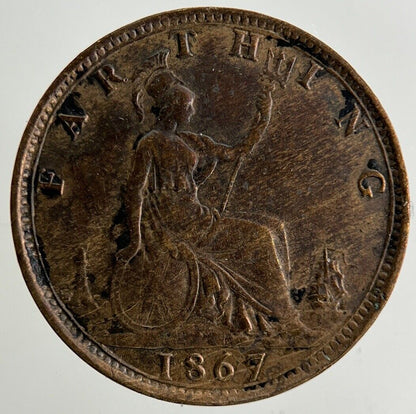 1867 Victoria Farthing Coin | Fine Collectable Grade