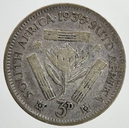 1935 South Africa Threepence Silver Coin | Collectable Grade | a6983