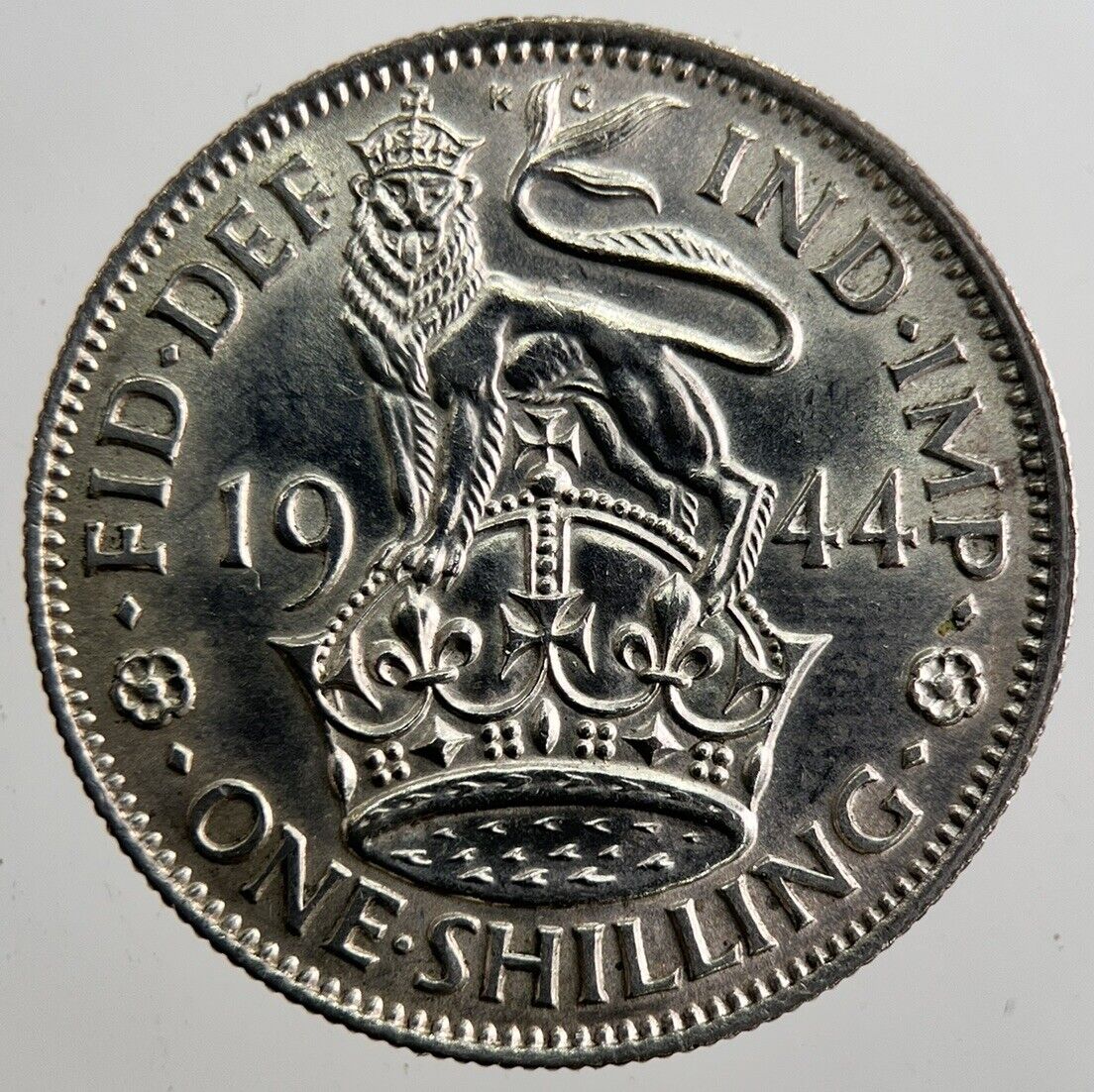 1944 George VI British Shilling Silver Coin | Very High Grade | a7363