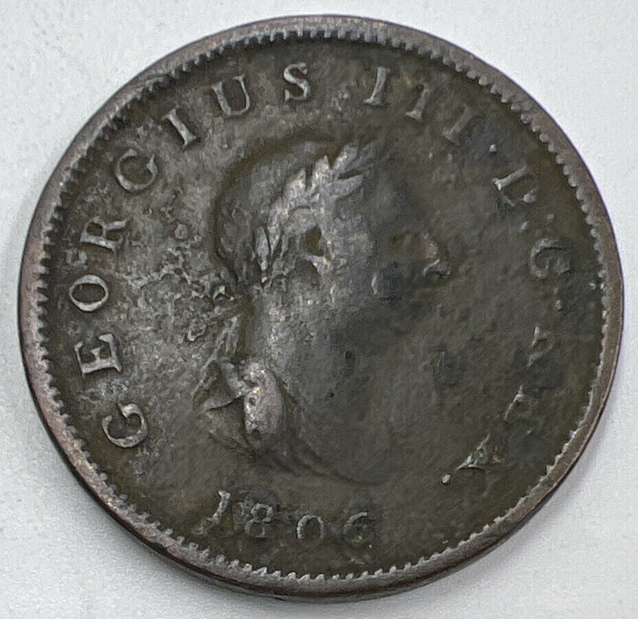 1806 George III Half - Penny | British Coin | Collectable Grade | a1437
