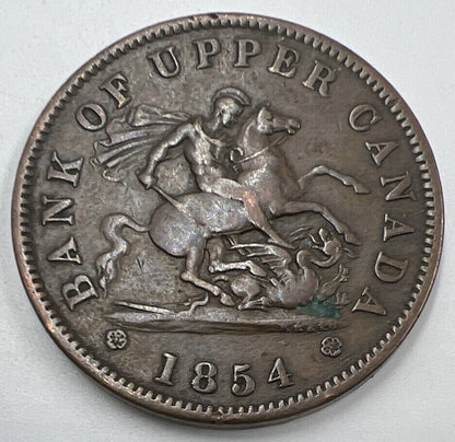 1854 Bank of Upper Canada Token | Very High Grade