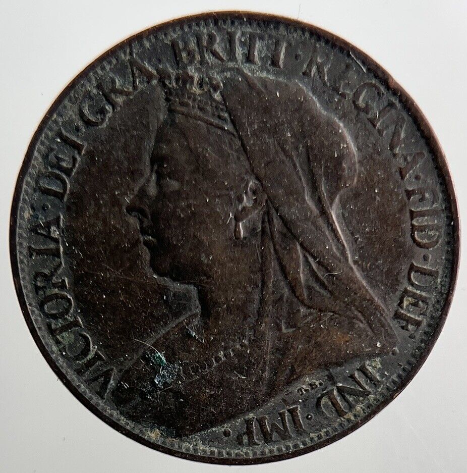 1897 Victoria British Farthing Coin | Fine Collectable Grade | a3271
