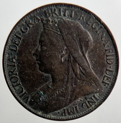 1897 Victoria British Farthing Coin | Fine Collectable Grade | a3271