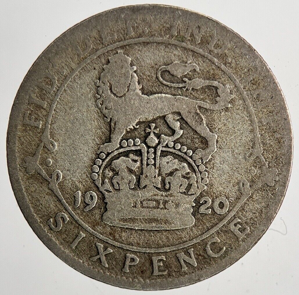 1920 George V Sixpence Silver Coin | Collectable Grade | a6429