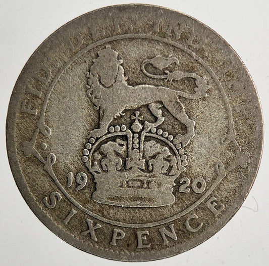 1920 George V Sixpence Silver Coin | Collectable Grade | a6429