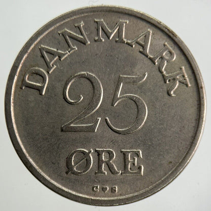 1960 Denmark 25 Ore Coin | Very High Grade