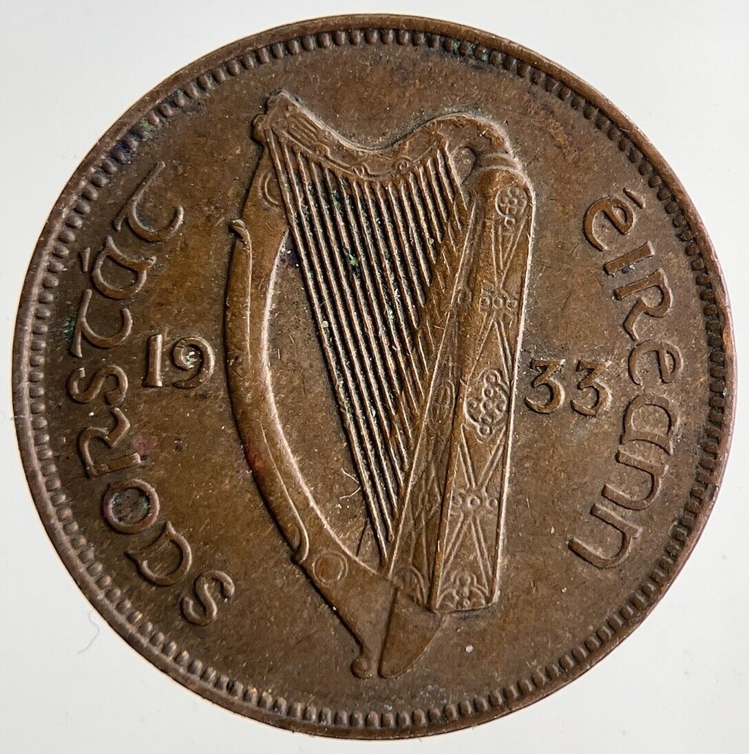 1933 Irish 1/4 Pence Farthing Coin | Very High Grade | a6962