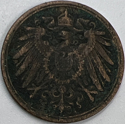 1909 Germany 1 Pfennig | German Coin | Fair Grade | a475