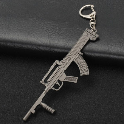 Mini Metal Russian Assault Rifle Keyring Premium Keychain Gift UK