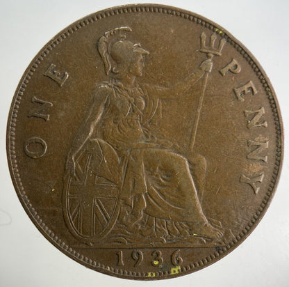 1936 George V One Penny Coin | Fine Collectable Grade