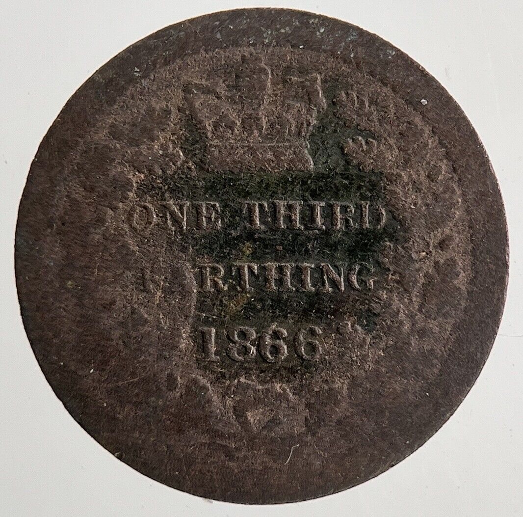 1866 Victoria 1/3 One Third Farthing Coin | Collectable Grade | a9073