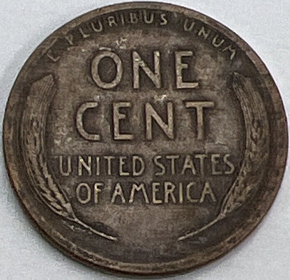 1919 S US USA Lincoln Wheat One Cent | American Copper Coin | Fine Grade | a467