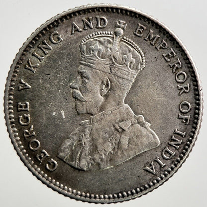 1927 Straight Settlements 10 Cents Silver Coin | Fine Collectable Grade | a2772