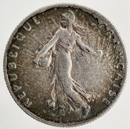 1916 France 50 Centimes Cents Silver Coin | Fine Collectable Grade | a9483