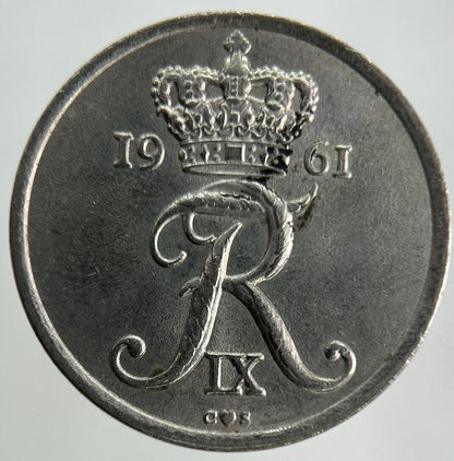 1961 Denmark 25 Ore Coin | Fine Collectable Grade