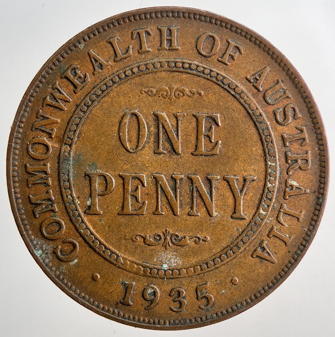 1935 Australia One Penny Coin | Fine Collectable Grade | a6399