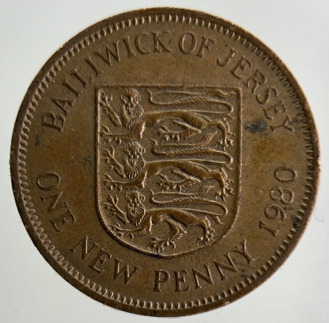 1980 Jersey One Penny Coin | Fine Collectable Grade