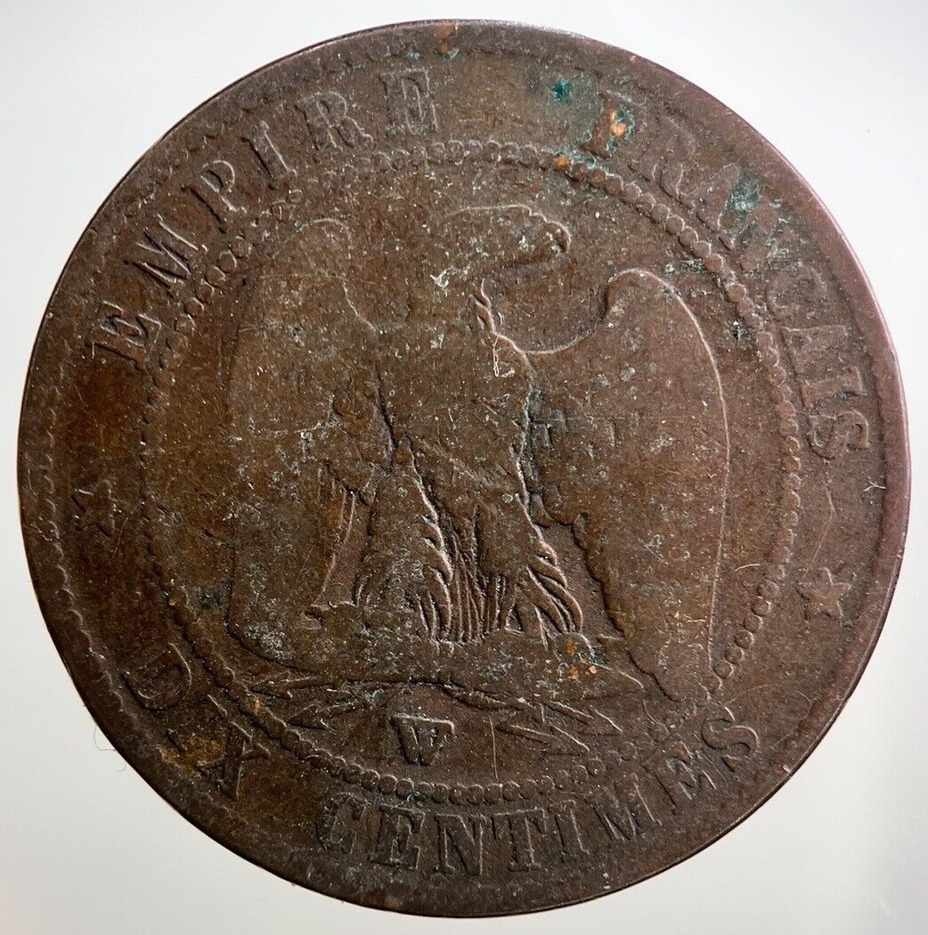1856 French 10 Centimes Coin | Collectable Grade | a2745