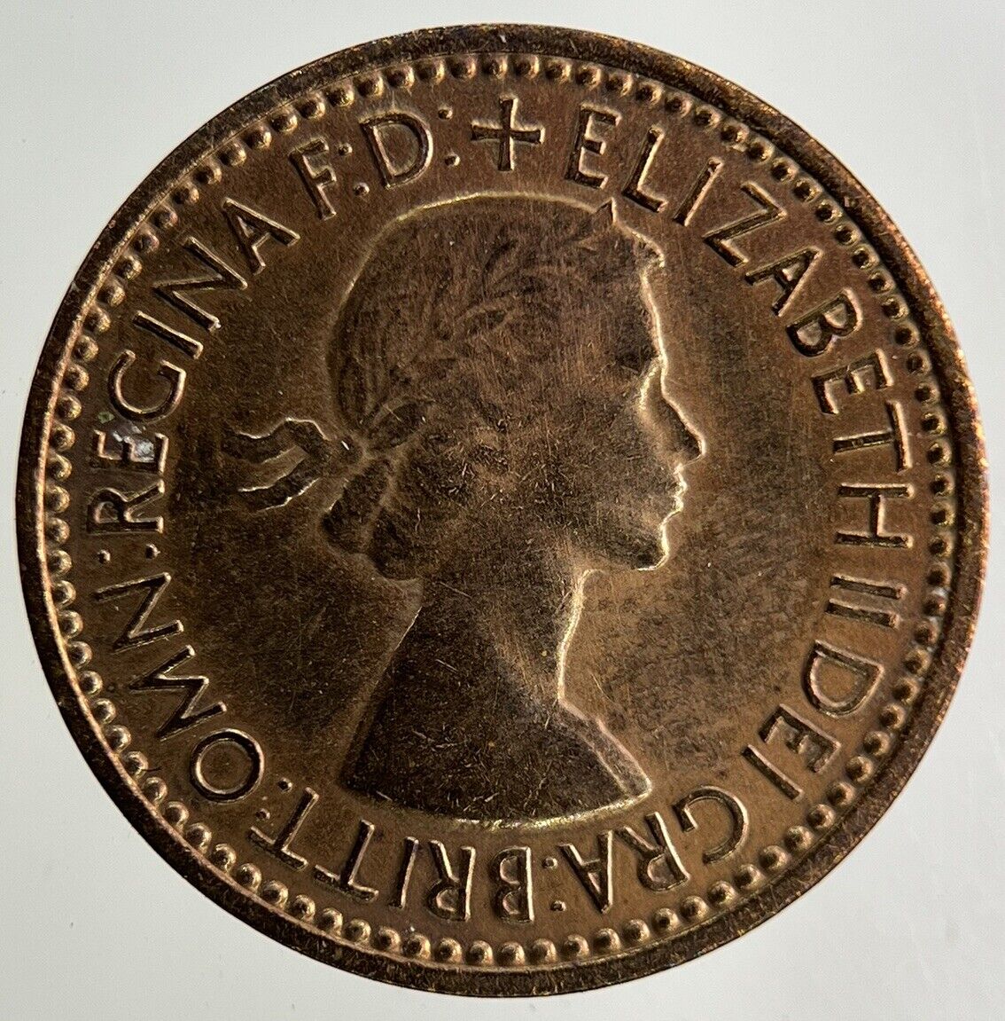 1953 Elizabeth II 2nd Wren Farthing Coin | Very High Grade