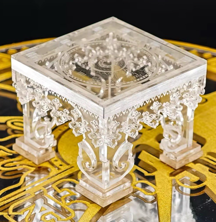 Clear Multi Purpose Display Table Stand For Coins / Amulet / Medals Display
